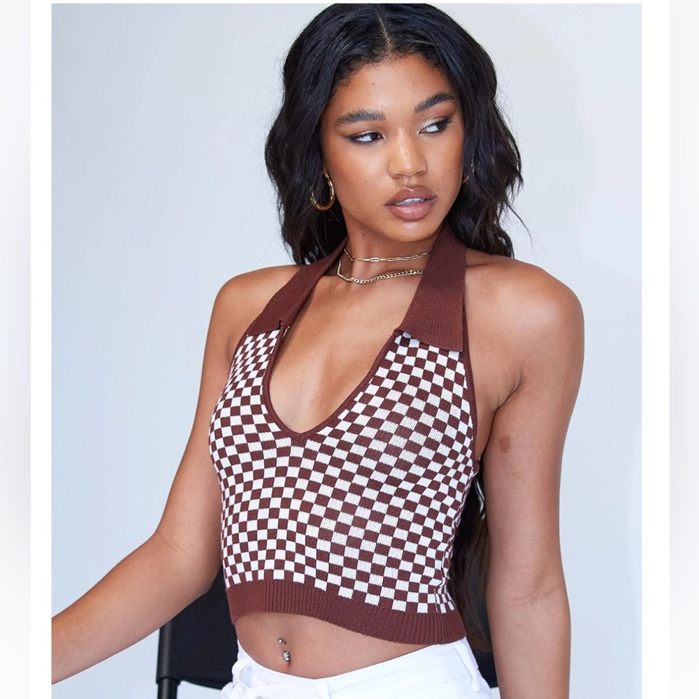 Princess Polly Knit Halter Top